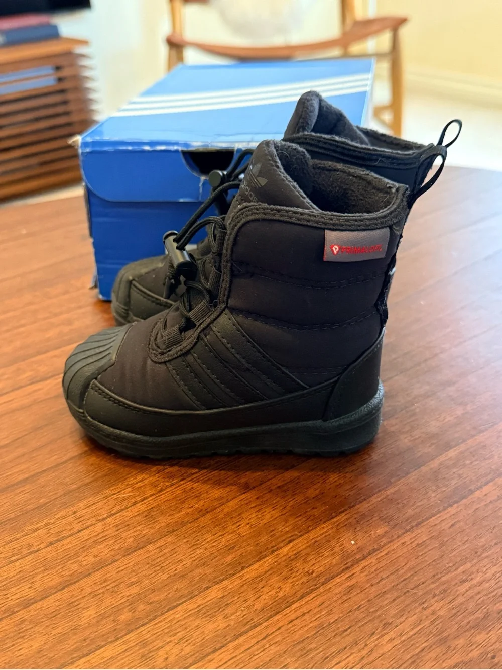 adidas Kids Black Insulated Rain & Snow Boots toddler size 6
